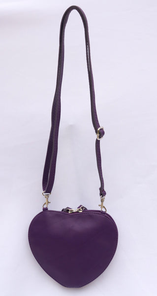 Cuore Purple Shoulder Bag